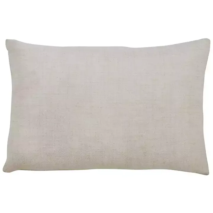 White Christmas Tree LED Accent Pillow