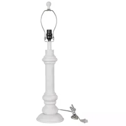 White Coastal Ariel Table Lamps, Set of 2
