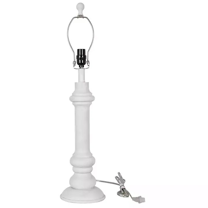 White Coastal Ariel Table Lamps, Set of 2