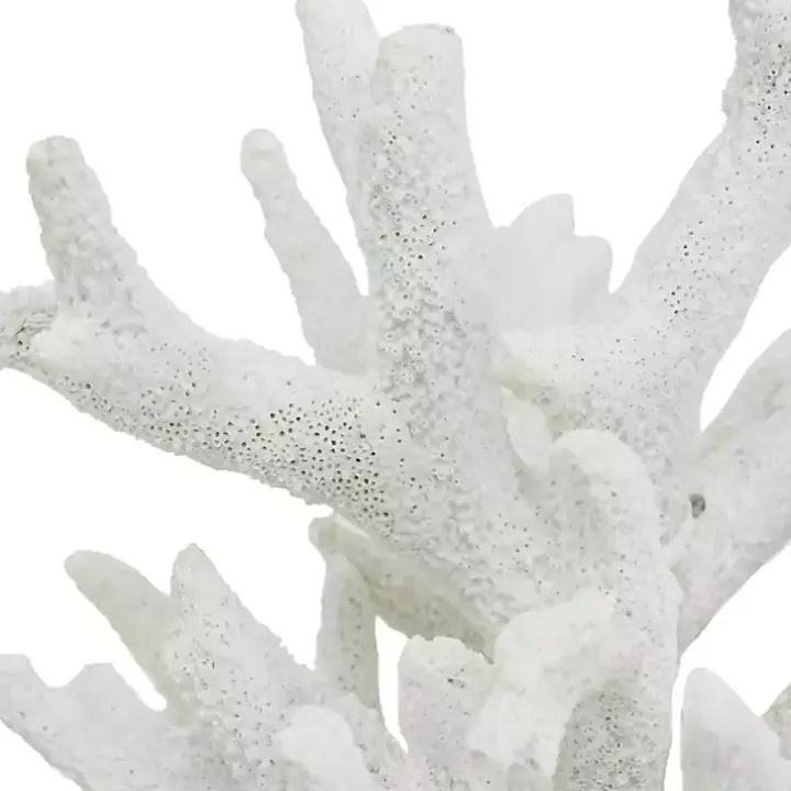 White Coral Statue on Base, 12 in.