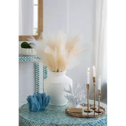 White Coral Statue on Base, 12 in.