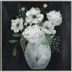 White Country Collection Framed Canvas Art Print