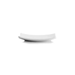 White Coupe Square Appetizer Plates, Set of 6