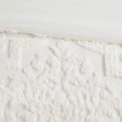 White Damask Full/Queen 3-pc. Comforter Set