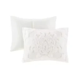 White Damask Full/Queen 3-pc. Comforter Set