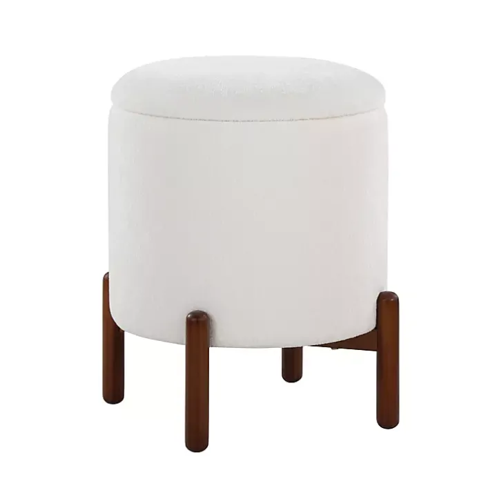 White Daniella Storage Ottoman