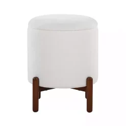 White Daniella Storage Ottoman