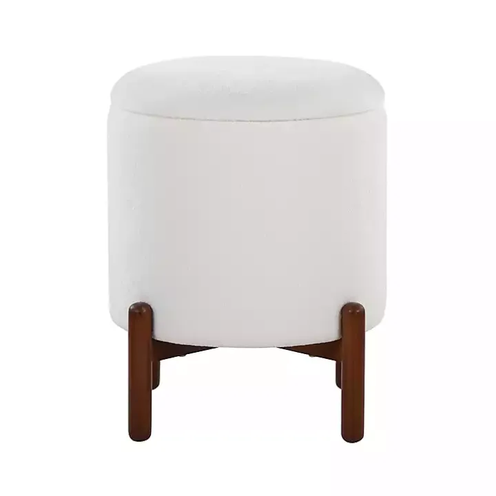 White Daniella Storage Ottoman
