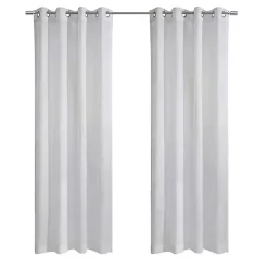 White Diamond Sheer Curtain Panel, 95 in.