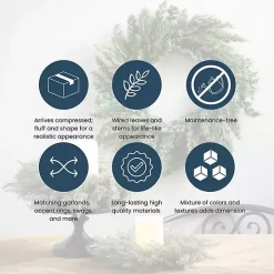 White Dogwood and Greenery Wreath