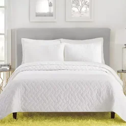 White Dream Weaver 3-pc. King Coverlet Set