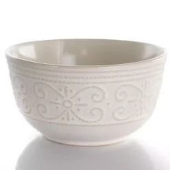 White Embossed Scalloped 16-pc. Dinnerware Set