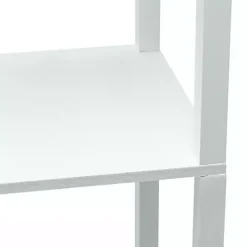 White Etagere Shelf Charging Floor Lamp