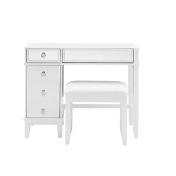 White Eva Mirrored 2-pc. Vanity Set