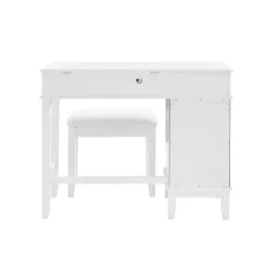 White Eva Mirrored 2-pc. Vanity Set
