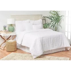 White Eyelash 5-pc. King Comforter Set