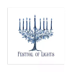 White Festival of Lights Canvas Art Print
