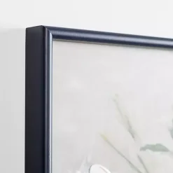 White Floral Framed Canvas Art Print