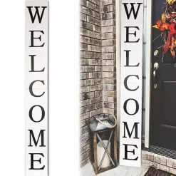 White Foldable Welcome Porch Board