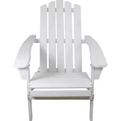 White Folding Wooden Adirondack Chair