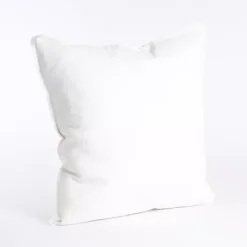 White Fringed Edge Pillow