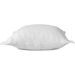 White Gauze Organic Fringe Throw Pillow