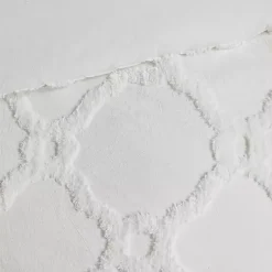 White Geometric California King 3-pc Comforter Set