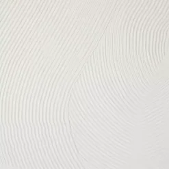 White Geometric Dimensional Canvas Art Print