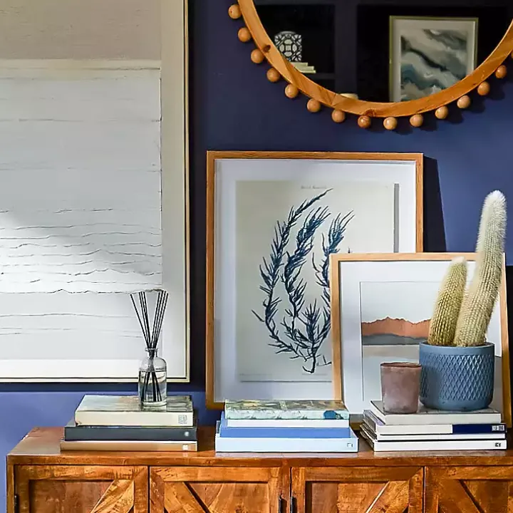 White Gray Abstract Framed Wall Art