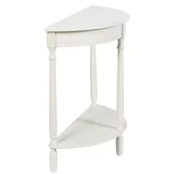 White Half Moon Tinslee Console Table