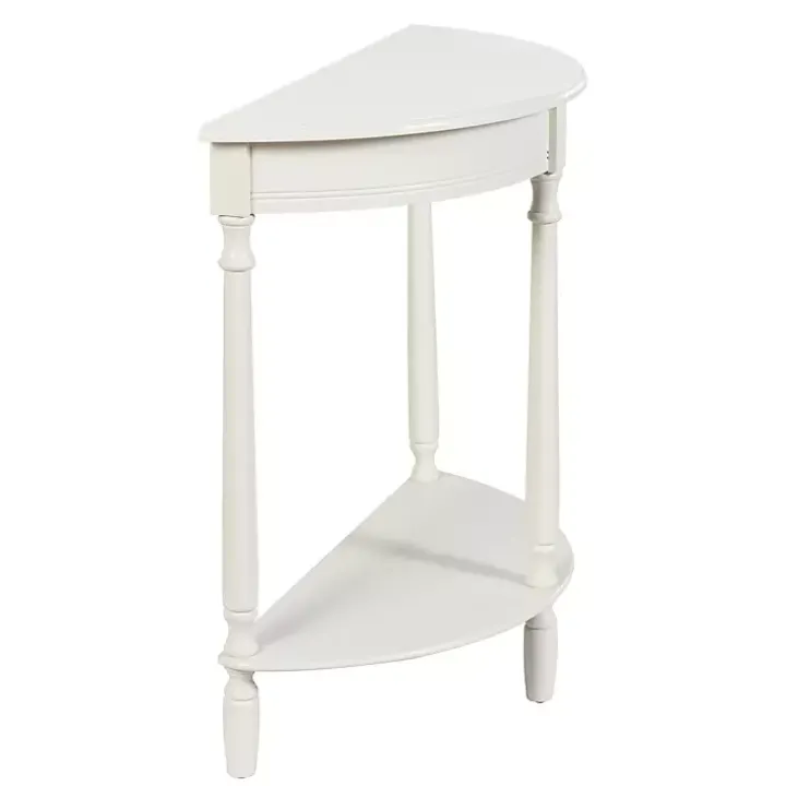 White Half Moon Tinslee Console Table