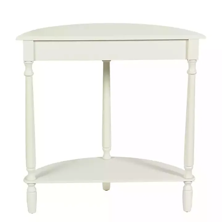 White Half Moon Tinslee Console Table