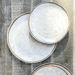 White Haven Melamine Low Bowls, Set of 6