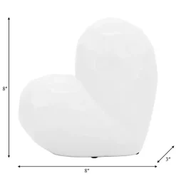 White Heart Figurine
