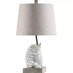 White Hedgehog Accent Table Lamp