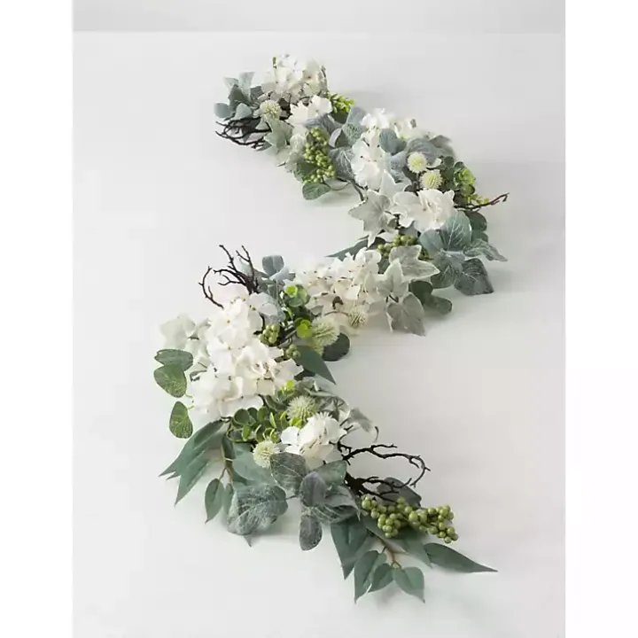 White Hydrangea Garland