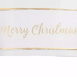 White Iron Merry Christmas Baskets, Set of 2