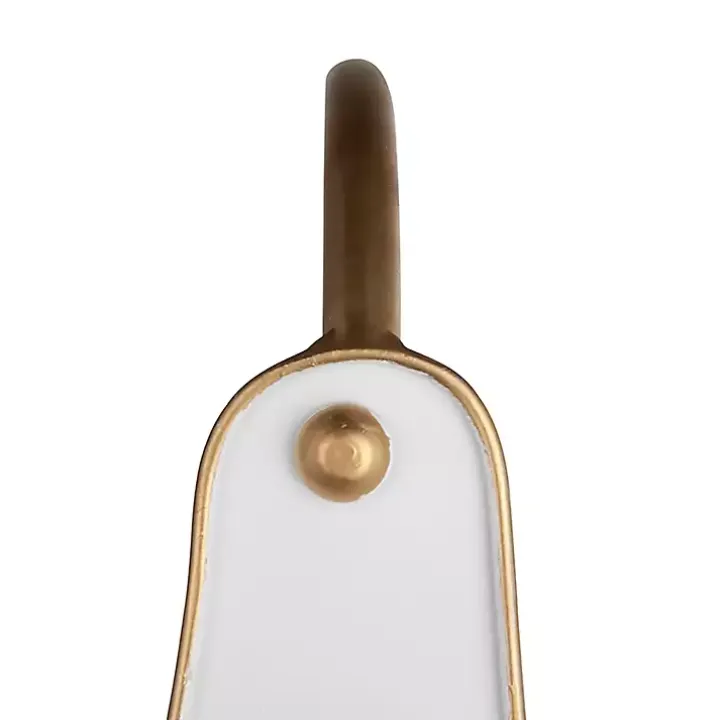 White Iron Merry Christmas Baskets, Set of 2