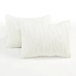 White Jacquard Wave 3-pc. King Comforter Set
