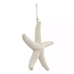 White Jute Starfish Wall Plaque