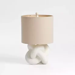 White Knot Table Lamp