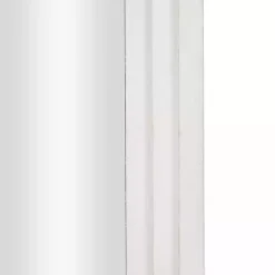 White Layered Frame Oblong Wall Mirror