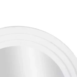 White Layered Frame Oblong Wall Mirror