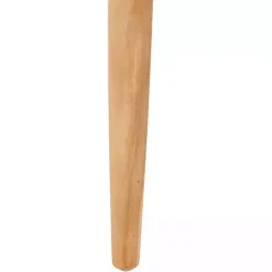 White Leather Woven Accent Chair