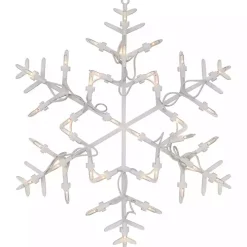 White LED Snowflake Window Silhouette, 13 in.
