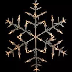 White LED Snowflake Window Silhouette, 13 in.