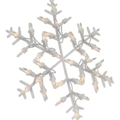White LED Snowflake Window Silhouette, 13 in.