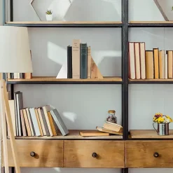 White Marble & Mango Wood Bookends