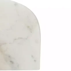 White Marble Arch Bookends, Set of 2