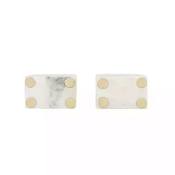 White Marble Arch Bookends, Set of 2